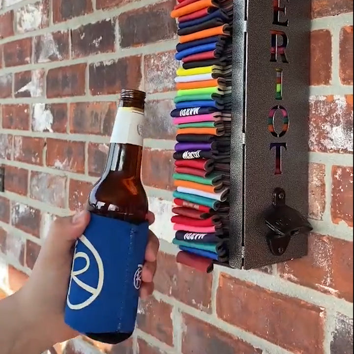 hambort™-Custome Can Cooler Holder With Bottle Opener