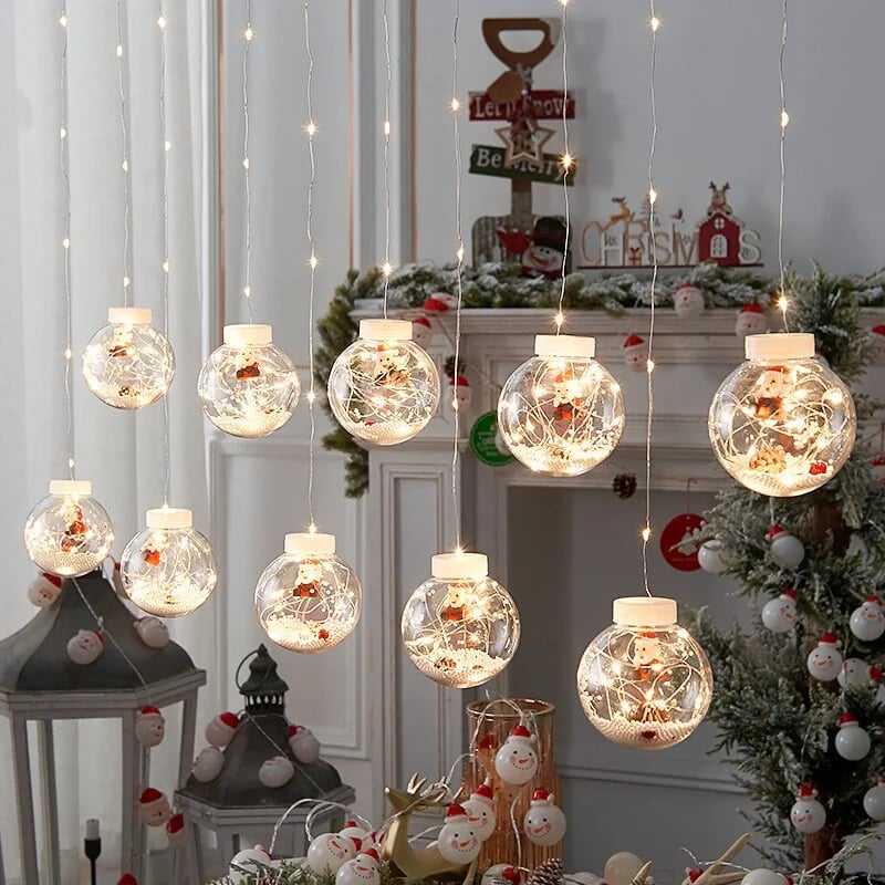 đChristmas Led Wishing Ball String Lights Decorations