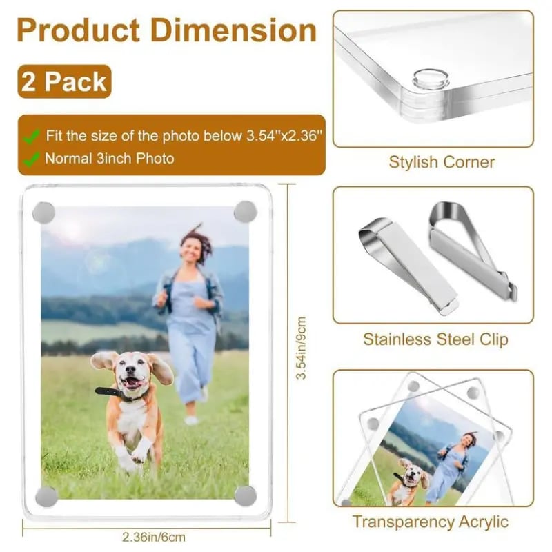 🔥Magnetic Car Sun Visor Photo Clips