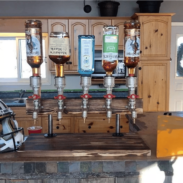 hambort™-Liquor Alcohol Whiskey wood Dispenser