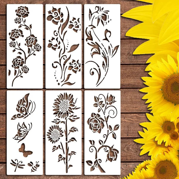 hambort™-Garden Fence Large Flower Stencils