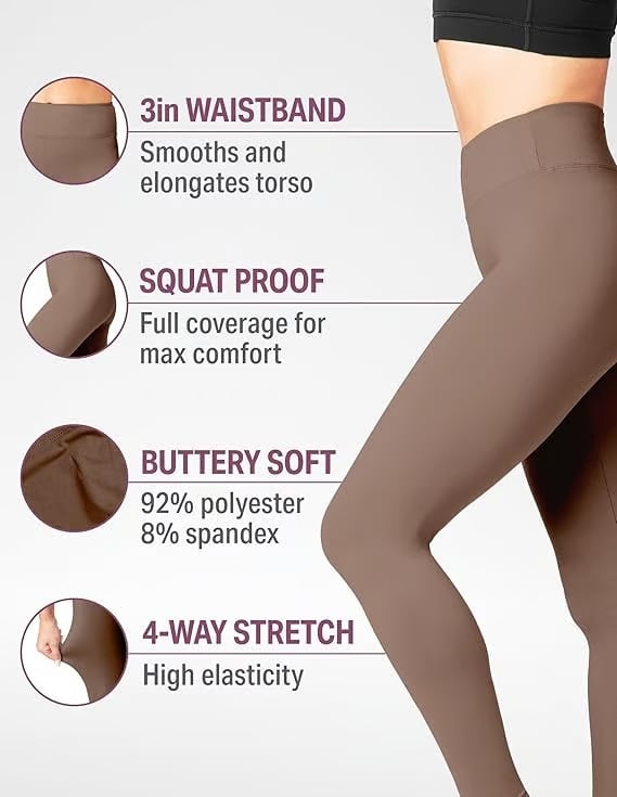 🎁Last Day 49% OFF 🔥High Waisted Side Pocket Shaping Training Leggings