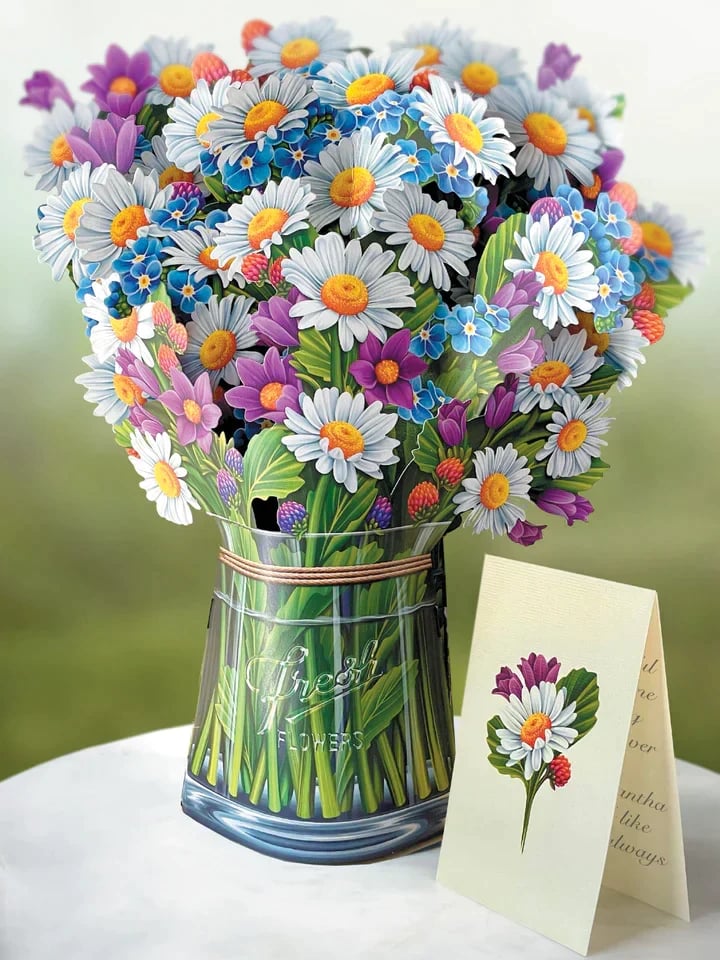 🔥 SAVE 49% OFF🔥Pop Up Flower Bouquet Greeting Card