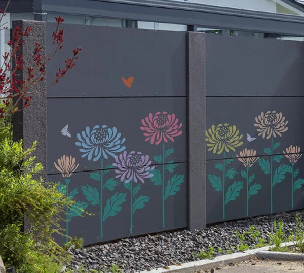 hambort™-Garden Fence Large Flower Stencils