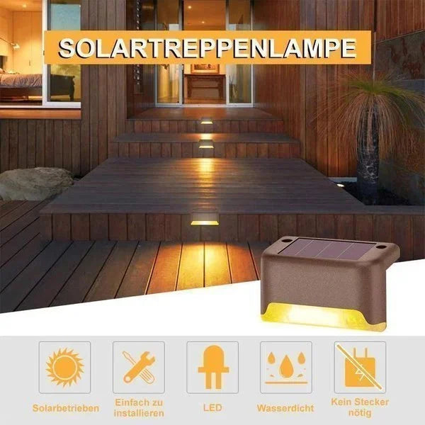 hambort™-LED Solar Lamp Path Staircase Outdoor Waterproof Wall Light