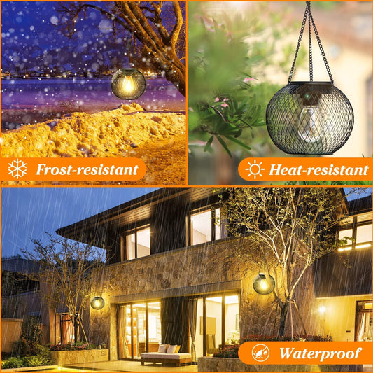 hambort™-Solar Outdoor Lights Upgraded Hanging Lantern