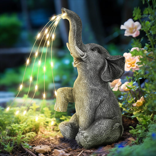 hambort™-Elephant Statue Solar Garden Decor LED Light Strings