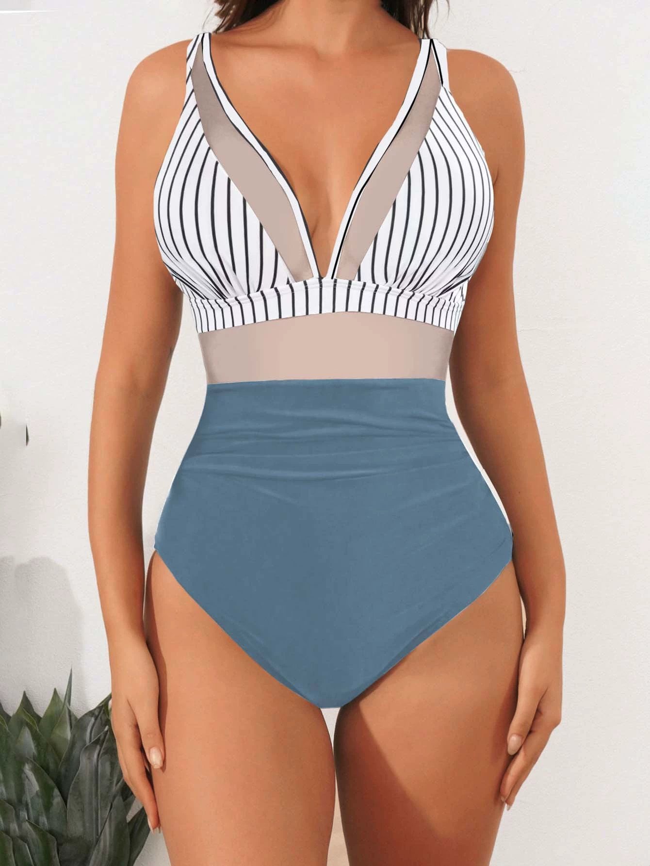 🔥Hot Sale 49% OFF👙Mesh Tummy Control Swimsuit