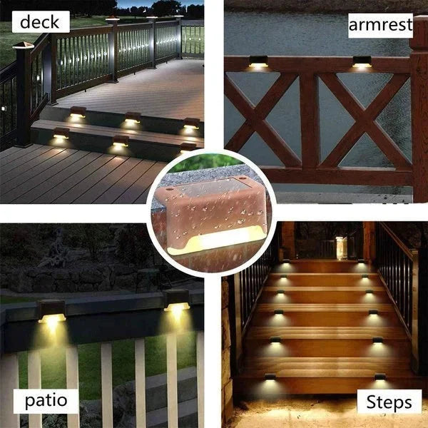 hambort™-LED Solar Lamp Path Staircase Outdoor Waterproof Wall Light