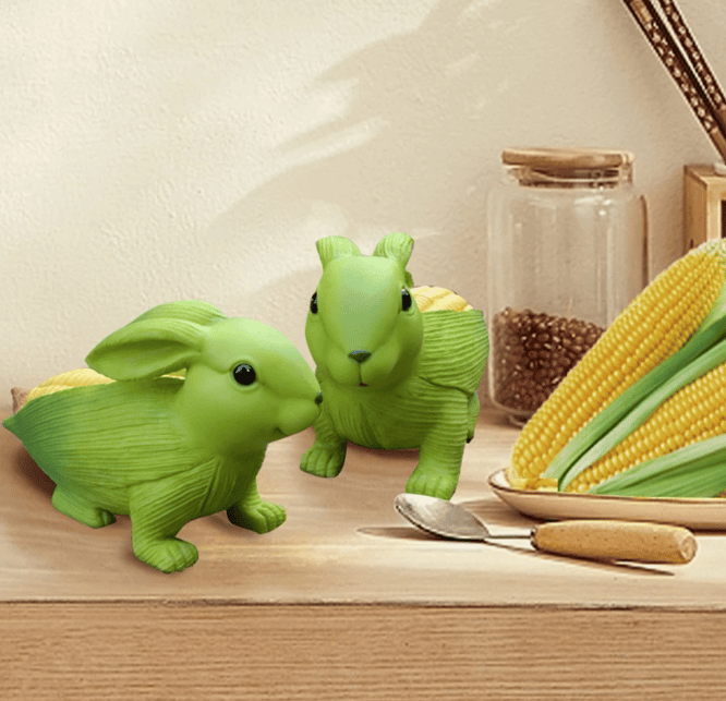 hambort™- Cute Rabbit Sculpture Creative 2-in-1 Corn Rabbit Ornaments