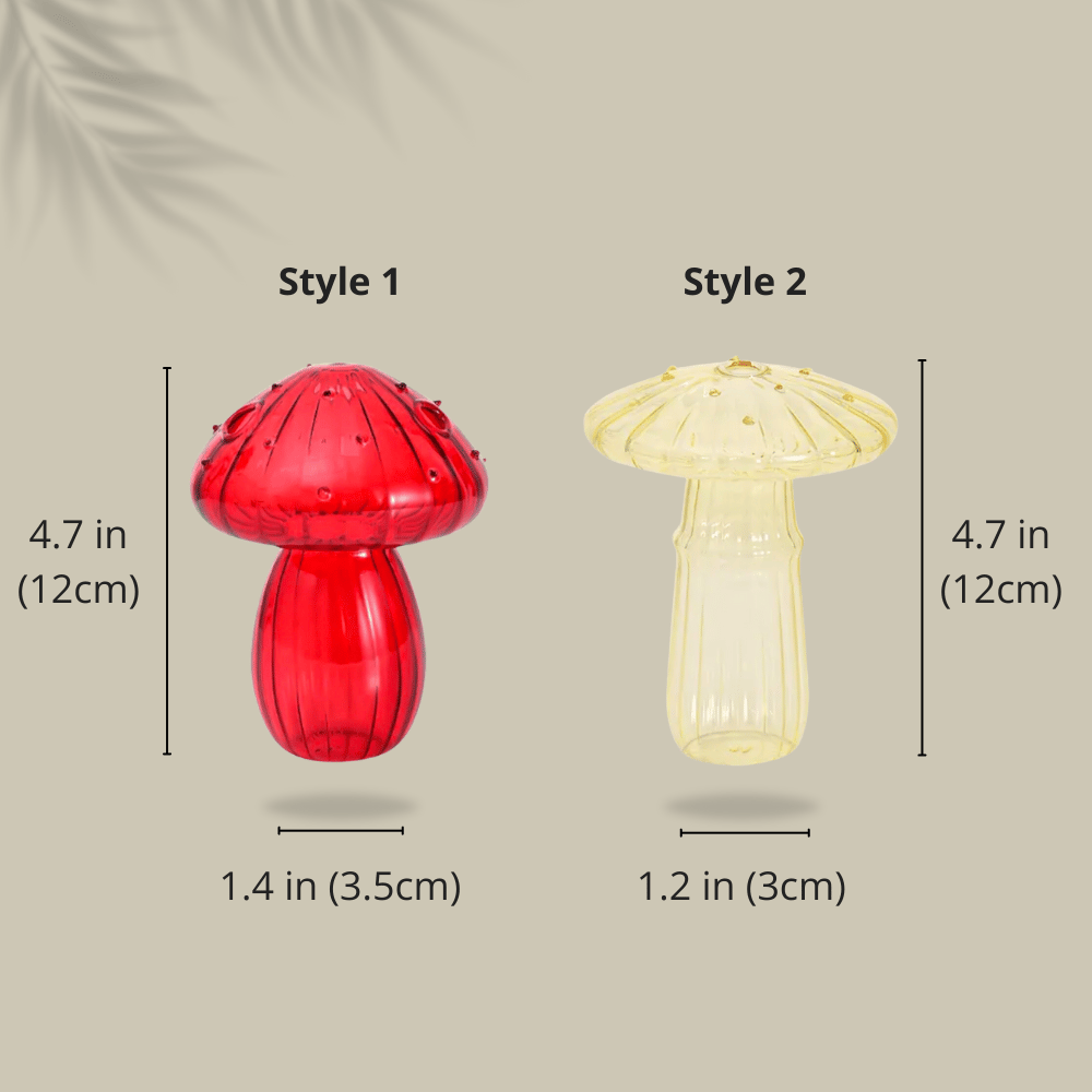 hambort™-Glass Mushroom Vases