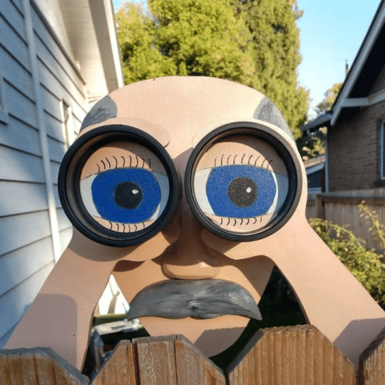 hambort™-Fence Decoration Nosy Old Man and Lady Garden Yard Art