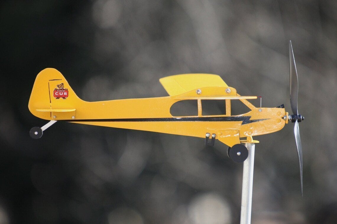 hambort™-Piper J3 Cub Airplane Weathervane - Gifts for flight lovers