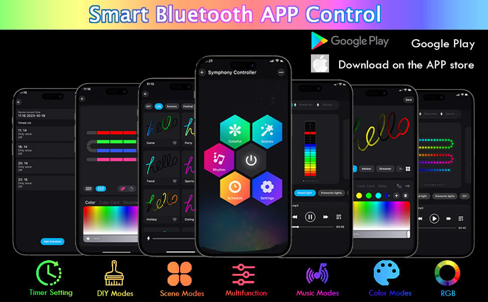 hambort™-LED Smart Explosion Starlight-Bluetooth Control