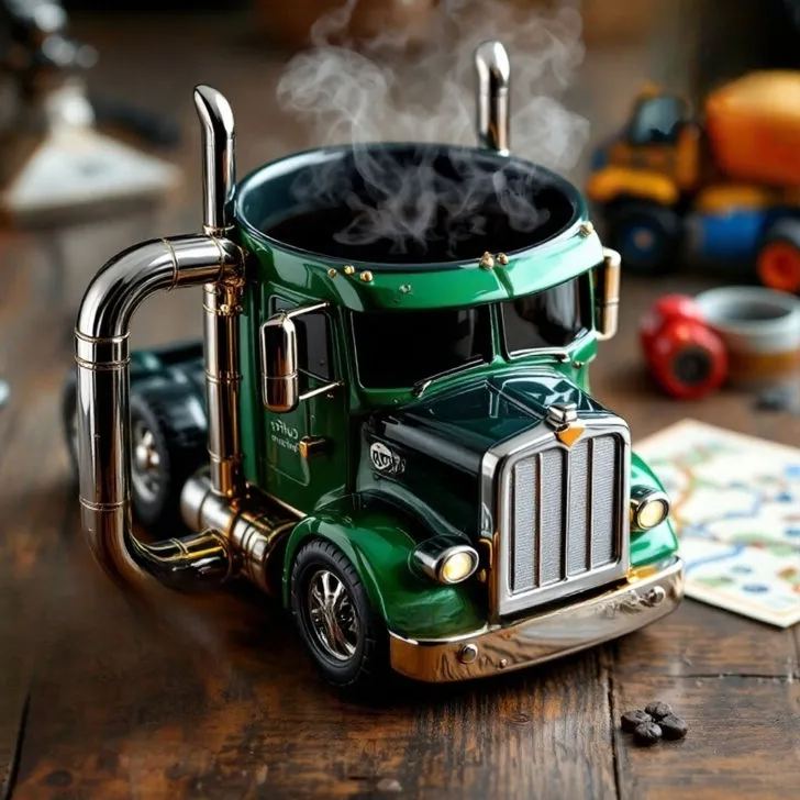 🔥Handmade truck coffee mug