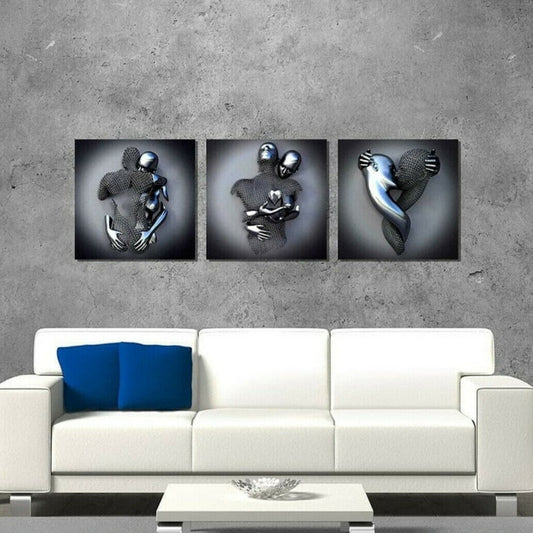 hambort™- Love Heart Gray-3D Art Wall