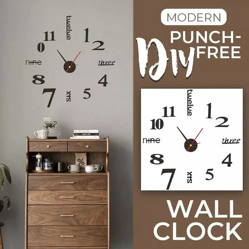 hambort™-MODERN DIY PUNCH-FREE WALL CLOCK