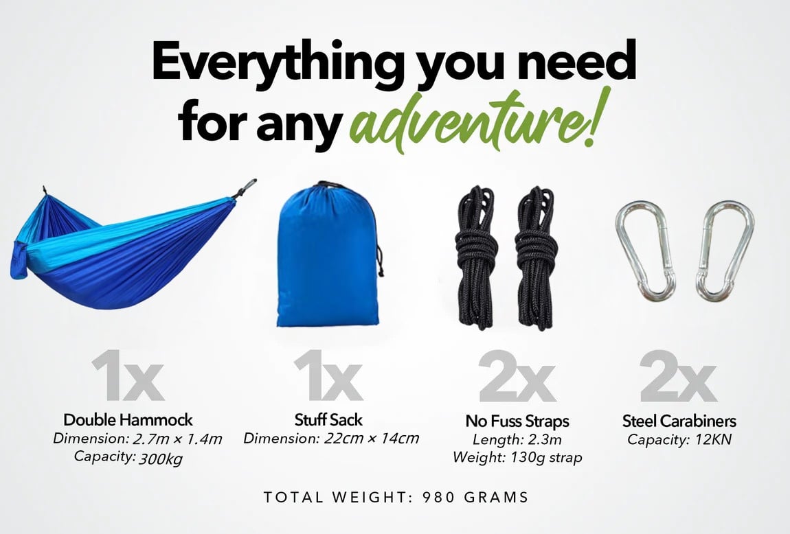 hambort™- Camping Hammock with Straps Bundle