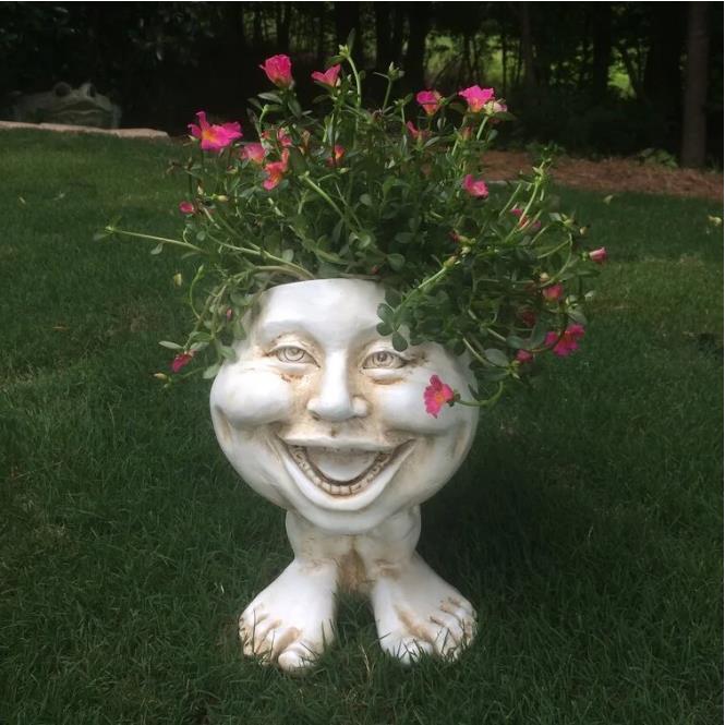 hambort™-Mugglys Face Statue Planter