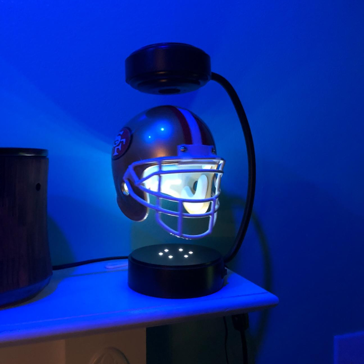 hambort™-NFL Rotating Levitating Hover Helmet With LED Lighting & Hover Football With Bluetooth Speaker