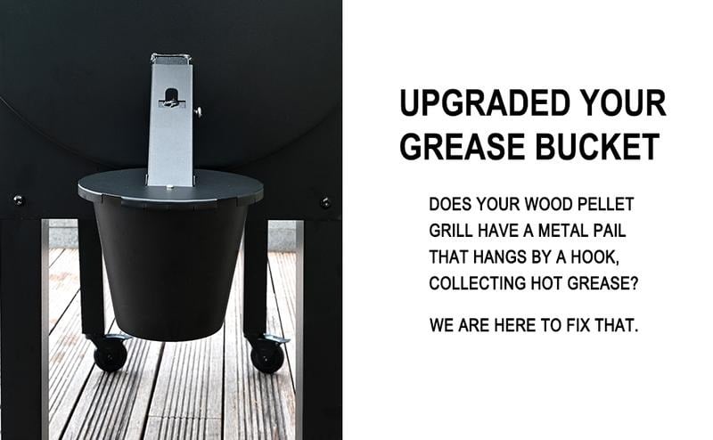 Grease Bucket with Lid & Silicone Liner