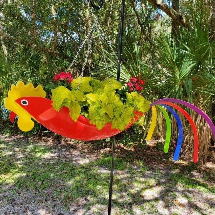 hambort™-Bright Colorful Bird Hanging Planter Yard Decor