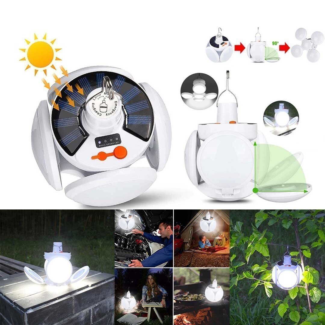 hambort™-2-in-1 Waterproof Folding Solar LED Bulb