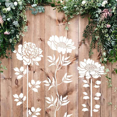 hambort™-Garden Fence Large Flower Stencils