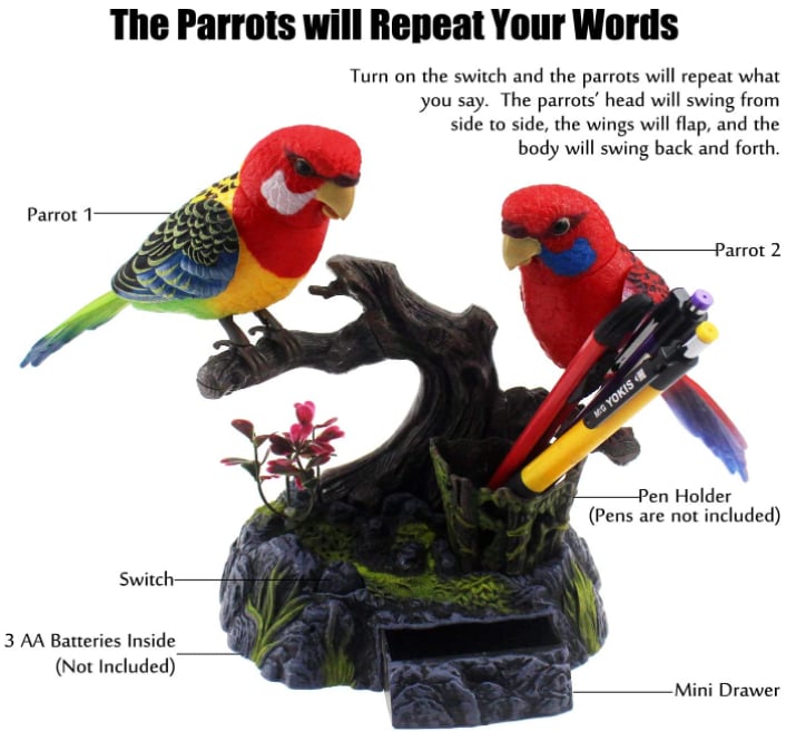 hambort™-Talking Parrots Birds Toys