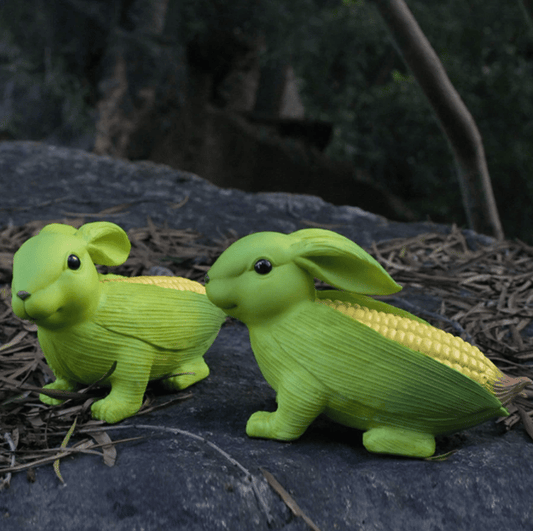 hambort™- Cute Rabbit Sculpture Creative 2-in-1 Corn Rabbit Ornaments