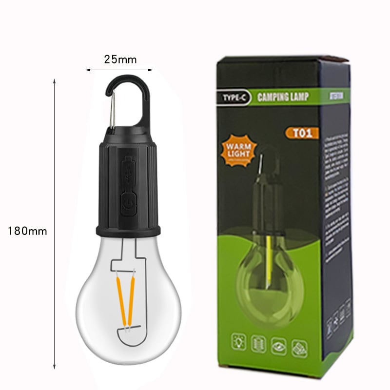 hambort™-New Outdoor Camping Hanging Type-C Charging Retro Light Bulb Lighting Decoration