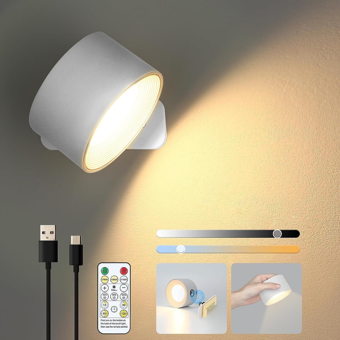 hambort™-360° Wall Light - Wireless Charging Wall Light