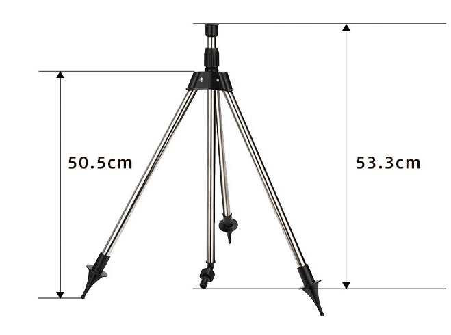 hambort™-Stainless Steel Rotary Irrigation Tripod Telescopic Support Sprinkler