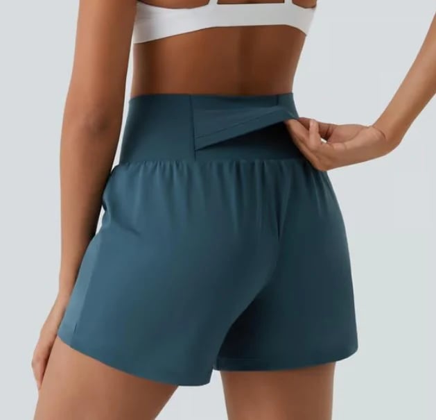 ✨️2025 New Hot Sales🥰High Waisted 2-in-1 Yoga Shorts & Side Pockets