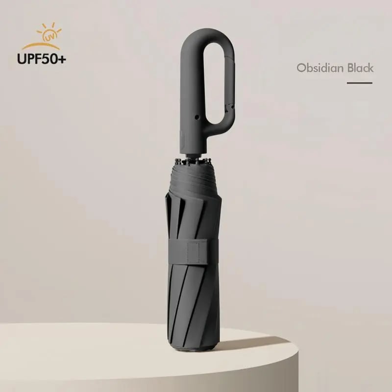 🔥🎁Automatic Folding Umbrella – Lightweight, Portable with Loop Buckle, Windproof & Waterproof