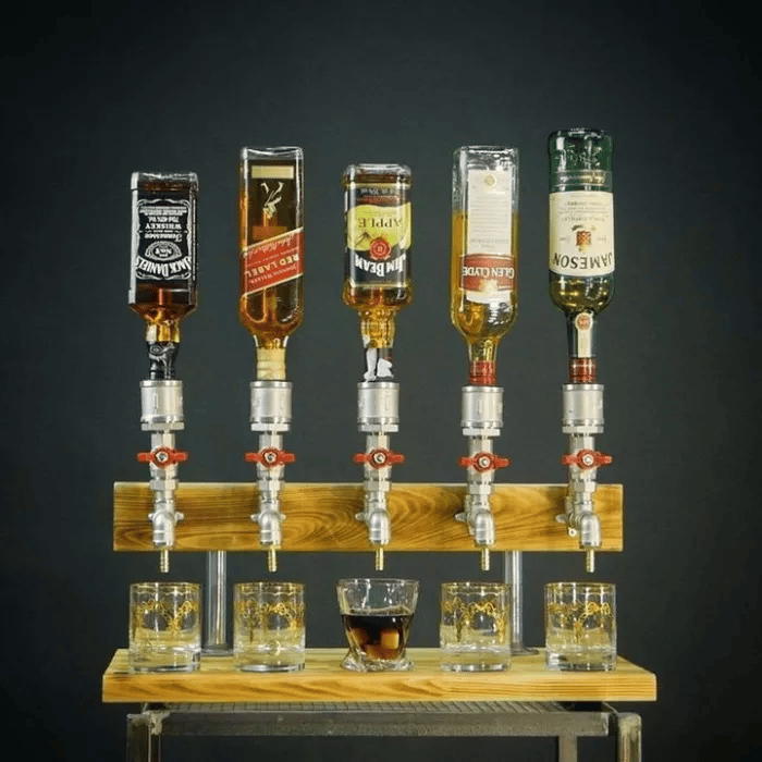 hambort™-Liquor Alcohol Whiskey wood Dispenser