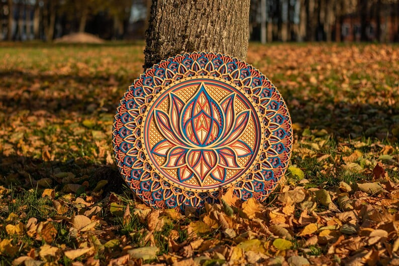 hambort™-Lotus Flower Elegant Wooden Mandala