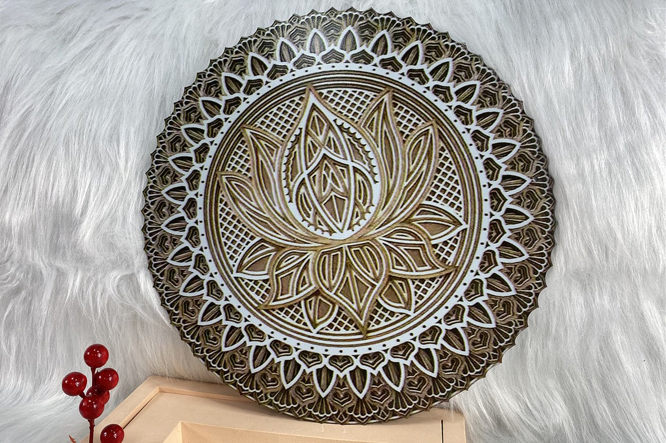 hambort™-Lotus Flower Elegant Wooden Mandala