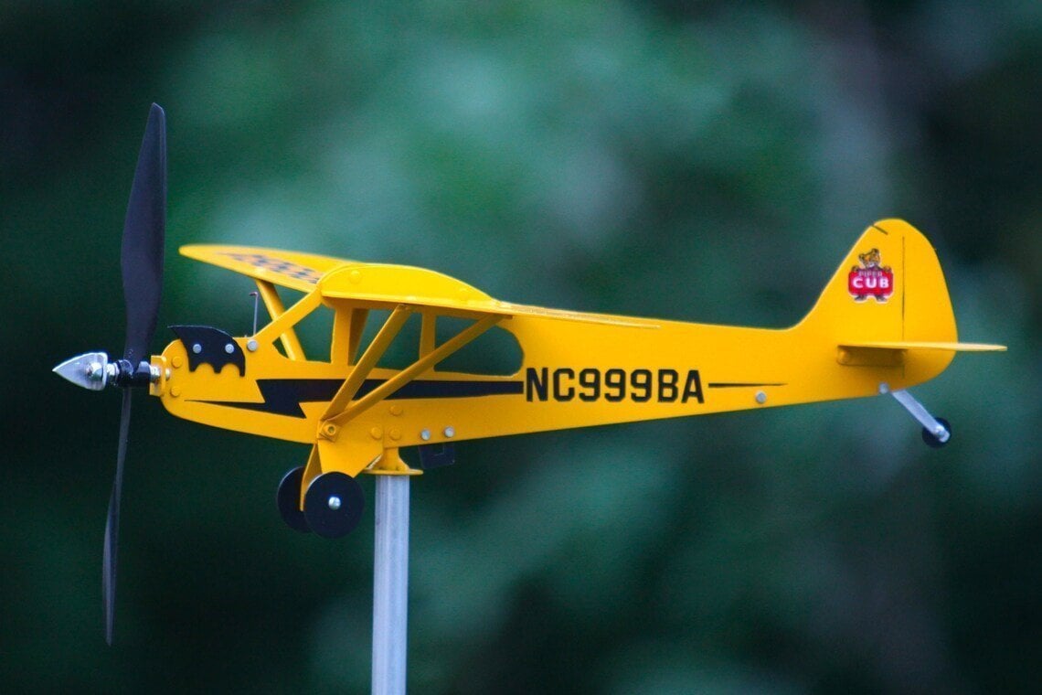 hambort™-Piper J3 Cub Airplane Weathervane - Gifts for flight lovers