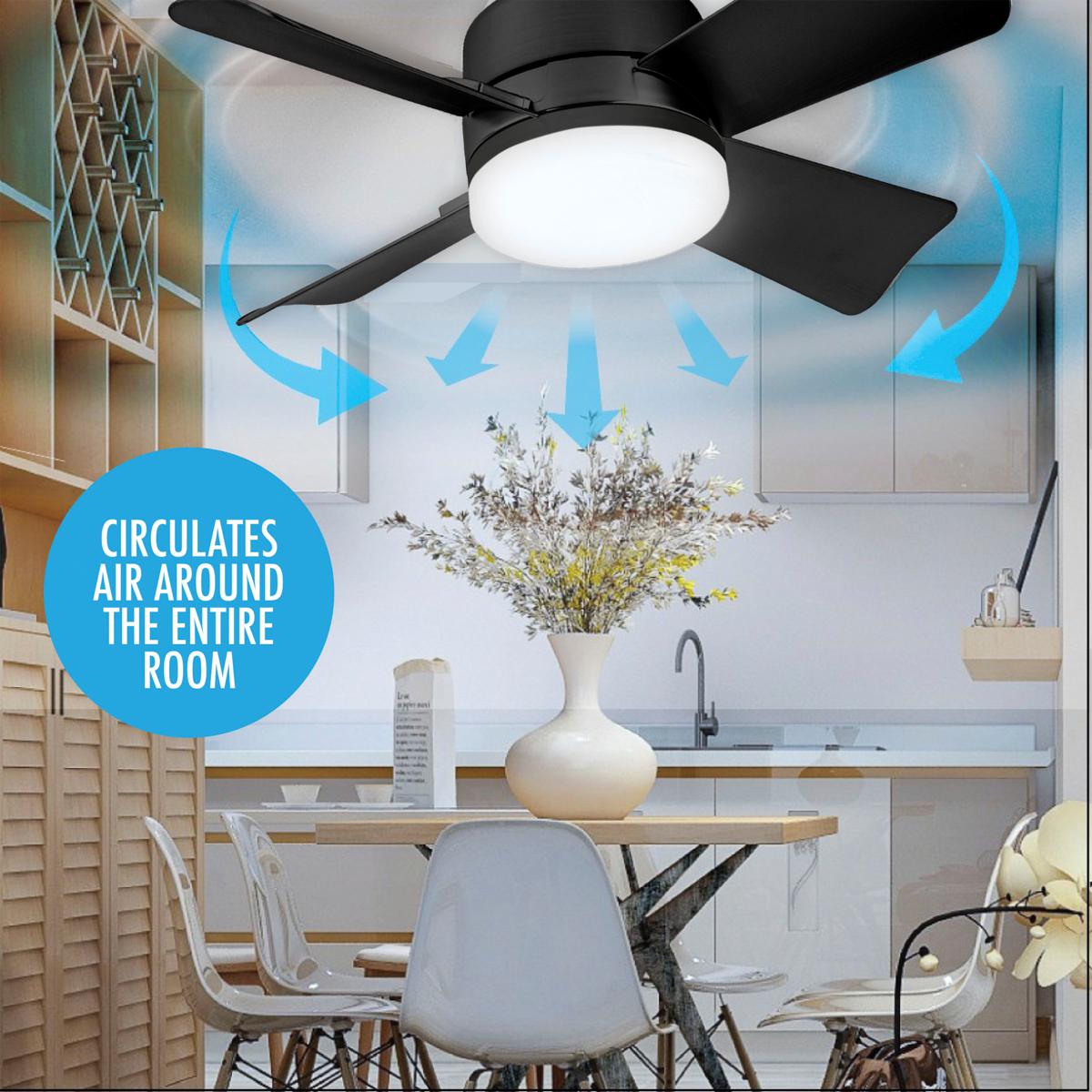 hambort™-2-IN-1 PORTABLE CEILING FAN & LIGHT with Remote Control