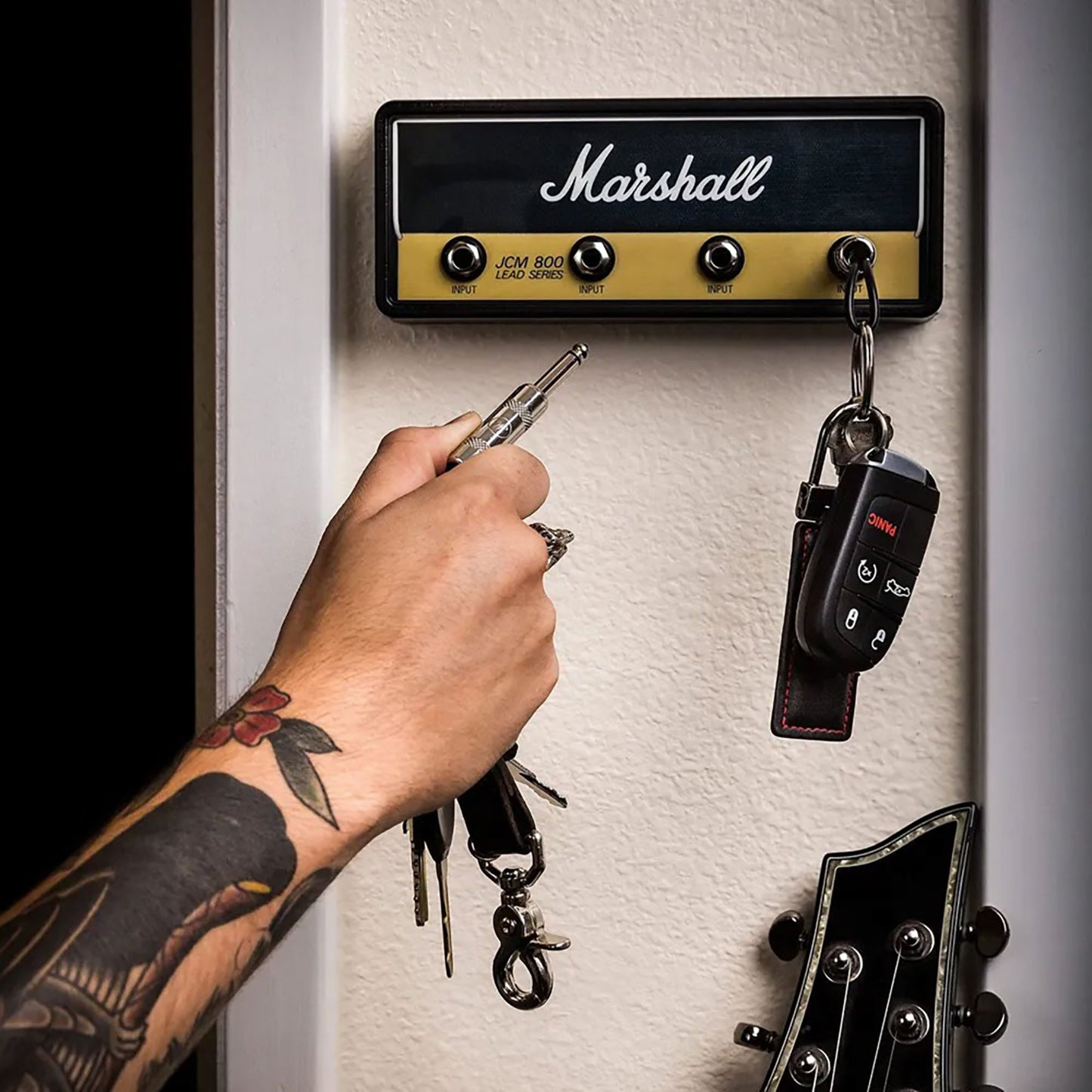 hambort™Musical Jack Rack Key Holder-Guitarist's Key Organizer