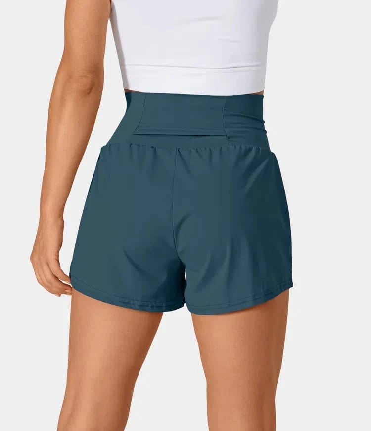 ✨️2025 New Hot Sales🥰High Waisted 2-in-1 Yoga Shorts & Side Pockets