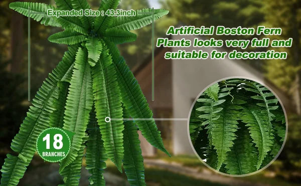 hambort™-UV Resistant Lifelike Artificial Boston Fern