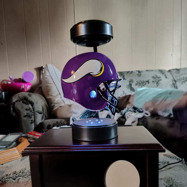 hambort™-NFL Rotating Levitating Hover Helmet With LED Lighting & Hover Football With Bluetooth Speaker