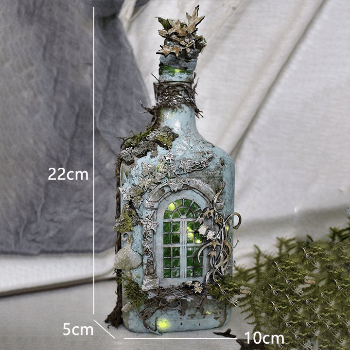 hambort™-Altered Art Bottle - Mystical forest stories