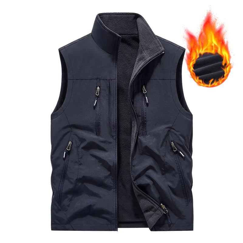 🔥Men's Oversized Sleeveless Vest Jacket With Pockets🧥