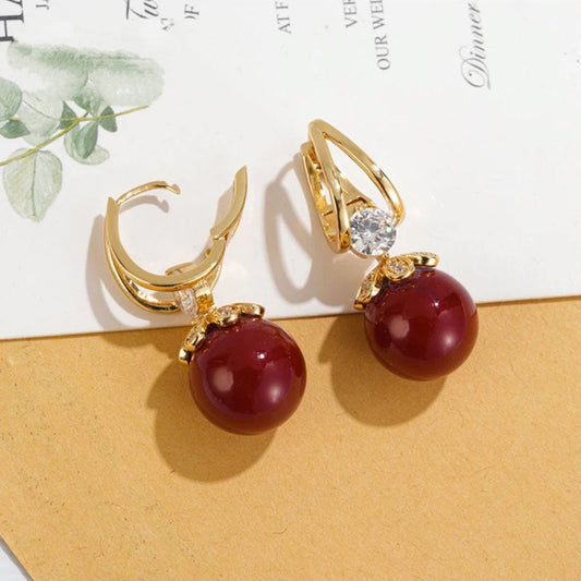 Sparkly Huggie Dangle Earrings