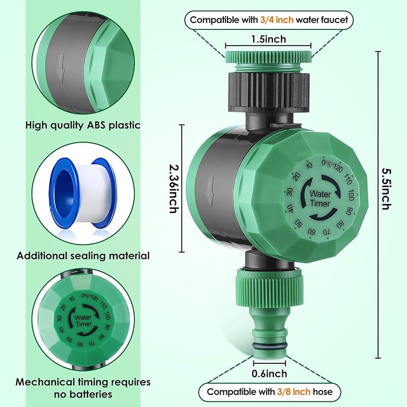 hambort™ - Mechanical Watering Hose Timer (Up to 120Min)