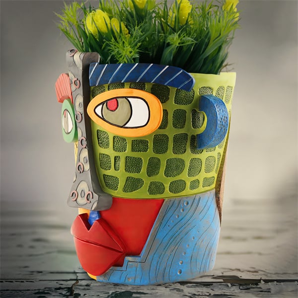 hambort™- Handmade Brutalist Abstract Beauty Face Flower Pot - Buy two and get free shipping!