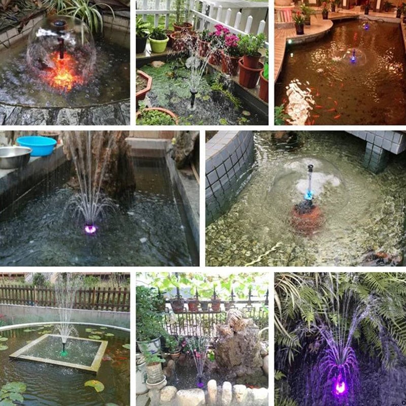 hambort™- Garden Fountain Pump with 6 LED Lights